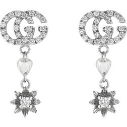 Gucci Flora 18ct Diamond Drop Earrings