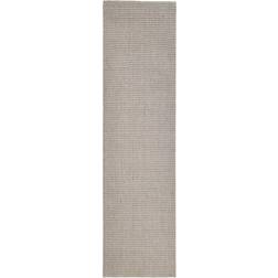 vidaXL gulvtæppe 66x250 naturlig sandfarvet Hvid, Beige