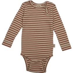 Petit Piao Striped Body L/S - Raven/Tapioka