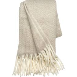 Cozy Living Mohair Plaid Mathea Pale Rose Tæppe Pink, Beige (170x130cm)