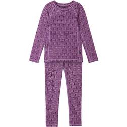 Reima Kid's Wool Base Layer Set Taival - Cold Pink