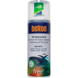 Belton Free high gloss farvespray RAL 9010 ren Lackfärg Vit 0.4L