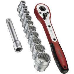 Teng Tools M1212N1 1/2" Topnøglesæt Topnøgle