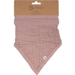 Green Cotton Muslin Bib, Rose Wood, Müsli