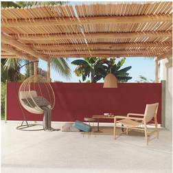 vidaXL Tenda Laterale Retrattile Per Patio 140x600 cm Rossa Cod Mxl 17028