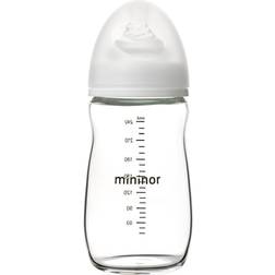 Mininor Glass Feeding Bottle 0M 240ml