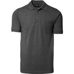 ID Klassisk Polo m. Ficka (Gråmelerad, XL)