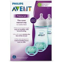 Philips Avent Natural Baby Bottle Teal Gift Set SCD113/24