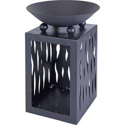 ProGarden Bol À Feu Avec Rangement 45 cm Noir