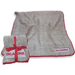 Logo Brands NCAA Frosty Fleece Sherpa Throw Blankets Red