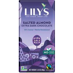 Lily's 2-Pack Extra Chocolate Bar, 70% Cocoa Salted