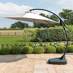 Maze Rattan Garden Furniture Banana Parasol Beige