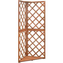 vidaXL espalier hjørne 50x50x145 massivt grantræ - Brun 50x50cm