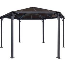 Palram Canopia Monaco Hexagonal Polycarbonate Garden Gazebo