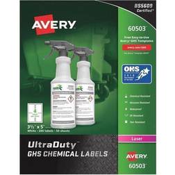 Avery UltraDuty Laser Specialty Labels, 3 Labels Per