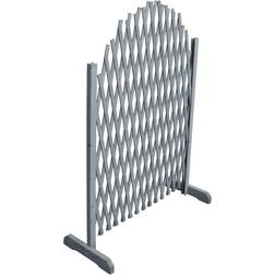 vidaXL Spaljéstaket massivt granträ 1,8x1 grå