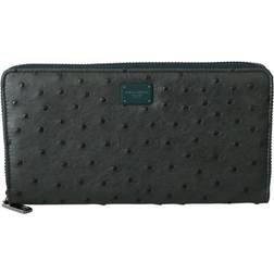 Dolce & Gabbana Ostrich Leather Continental Mens Clutch Wallet - ONESIZE