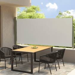 vidaXL Tenda Laterale Retrattile Per Patio 140x300 cm Crema