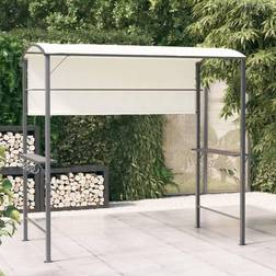 vidaXL Gazebo Con Tetto 220x110x200 cm Crema