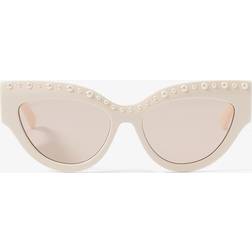 Jimmy Choo Sonja G/S SZJ/2S 55 Vita Solglasögon - Kvinna