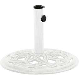 vidaXL Umbrella Base White 44x44x31 Cast Iron