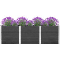 vidaXL Fioriera Rialzata Da Giardino 300x100x91 cm In Wpc Grigio