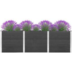 vidaXL Plantenbak Verhoogd 300 x 100 x 91 cm HKC Grijs