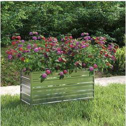 vidaXL Garden Raised Bed 100x40x45 Galvanized