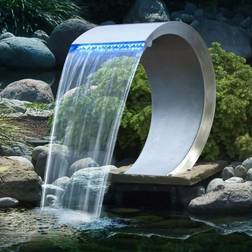 Ubbink Cascada De Acero Inoxidable Con Luz LED - Plateado