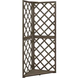 vidaXL 50x50x145 massivt granträ - Grå 50x50cm