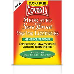 Covonia Medicated Sore Throat 5mg/1mg Lozenges