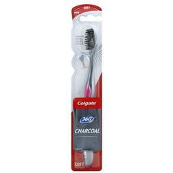 Colgate 360 Charcoal Toothbrush Slimmer Tip Soft Bristles Count