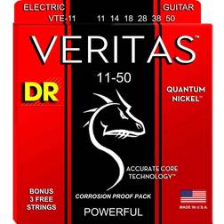 VTE-11 Veritas Coated Core Technology, jeu guitare électrique, Heavy 11-50