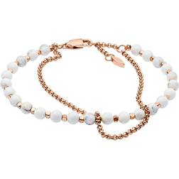 Fossil Georgia Moonstone Bracelet Rose Gold-Tone