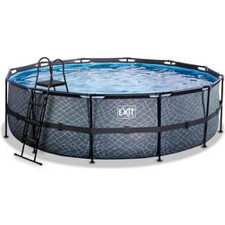 Exit Toys Frame Pool ø488x122cm (12v Sand filter) Grå