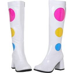 Ellie Shoes Polka Dot Women's Gogo Boots Pink/Blue/Yellow