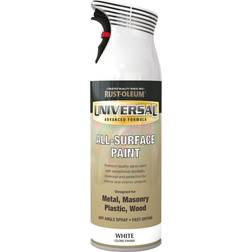 Rust-Oleum AE0160001E8 Universal All Surface White Gloss Spray Metal Paint White