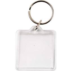 Creativ Company Porte-clés En Plastique Transparent Avec Fenêtre - Réf 51272