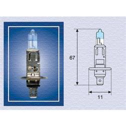 Magneti Marelli 002587100000 Ampoule, projecteur longue portée H1 12V 55W P14,5s Halogène RENAULT: MASTER 2 Kasten, MASTER 2 Pritsche/Fahrgestell