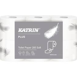 Katrin Toiletpapir, Plus, 3-lags, 35,6m 97mm, Ø120mm, hvid, nyfiber