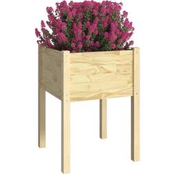 vidaXL Garden Planter 50x50x70 Solid Pinewood Brown 50x50x50cm 50x50x50cm