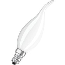 Osram flame tip LED bulb E14 4W 827 dimmable matt