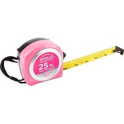 Apollo Tools 25 ft. Pocket Tape Measure, Coated DT5002P, Quill Measurement Tape