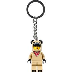 LEGO Stad fransk bulldog kille mini nyckelring nyckelring 854158