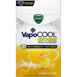 Vicks Vapocool Severe 18-Count Medicated Drops In Honey Lemon Chill