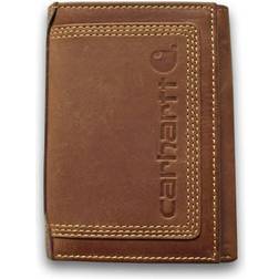 Carhartt Leather Brown Detroit Trifold Wallet