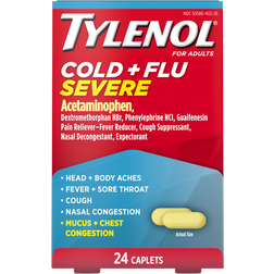 Tylenol Cold + Flu Severe Caplets for Multi-Symptom Relief