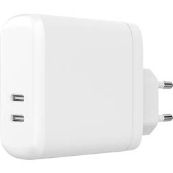 Gear Charger 220V 2xUSB-C White