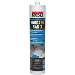 Soudal San X sanitets silicone 1stk
