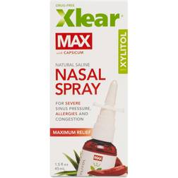 Xlear MAX Homeopathic Saline Nasal Spray Capsicum